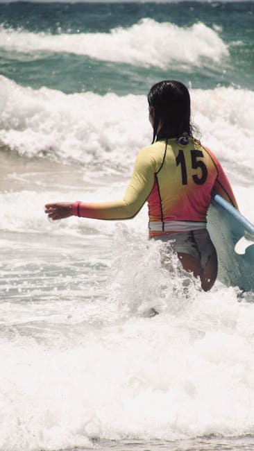 Active lifestyle streaming content showing a surfer
